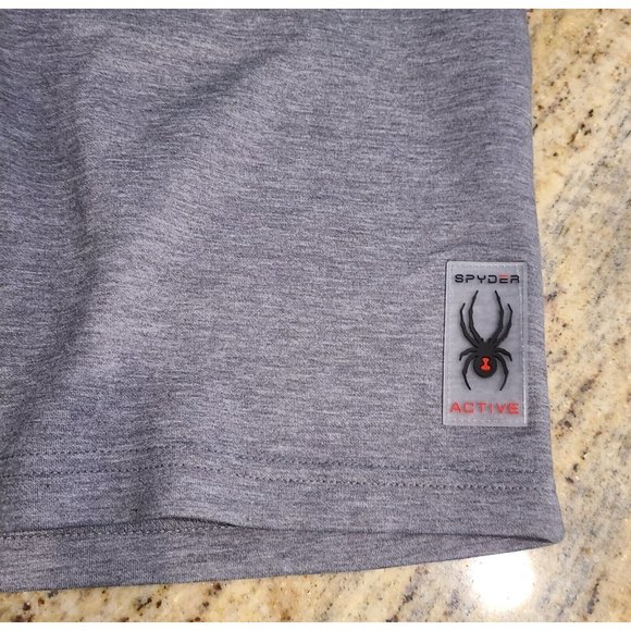 New Size Small Spyder Active Proweb Soft Shell Shorts Gray Drawstring - Picture 2 of 12